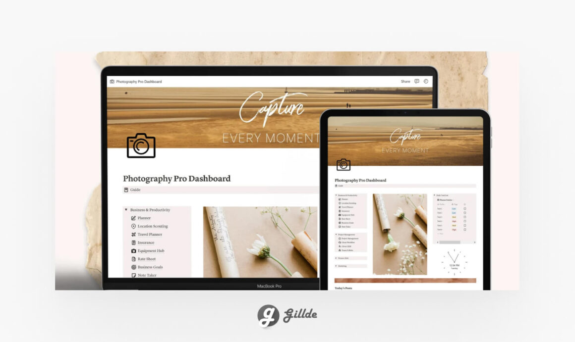 Notion Photography Template 