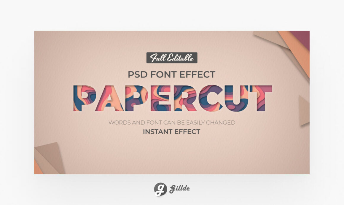 Free Paper Cutout Photoshop Action