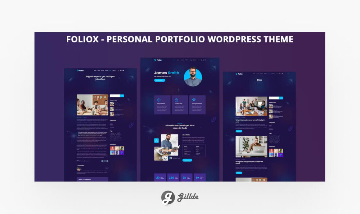 Personal Portfolio WordPress Theme