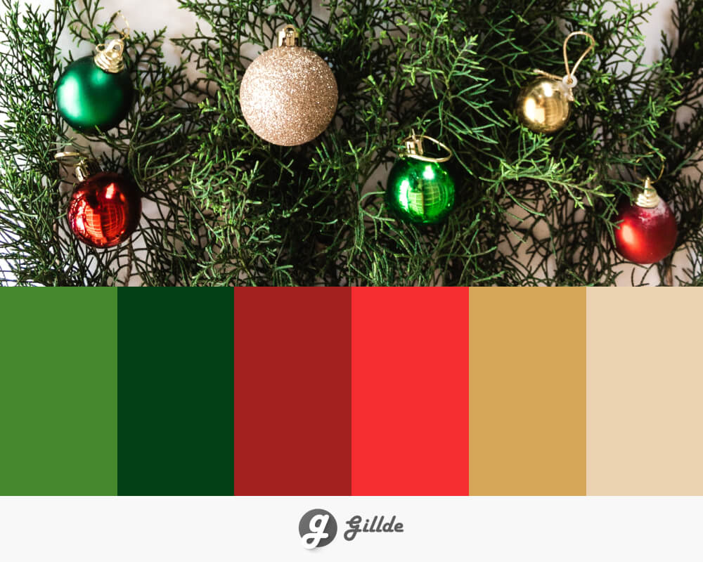 christmas color palette Gillde 3