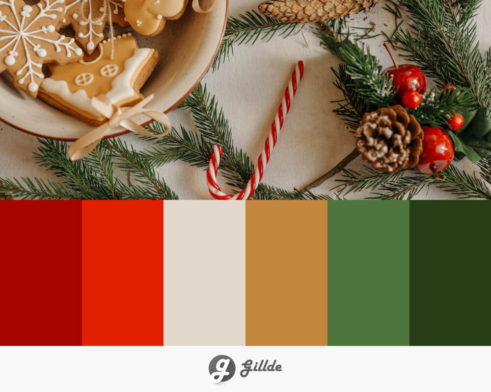 christmas color palette Gillde 5