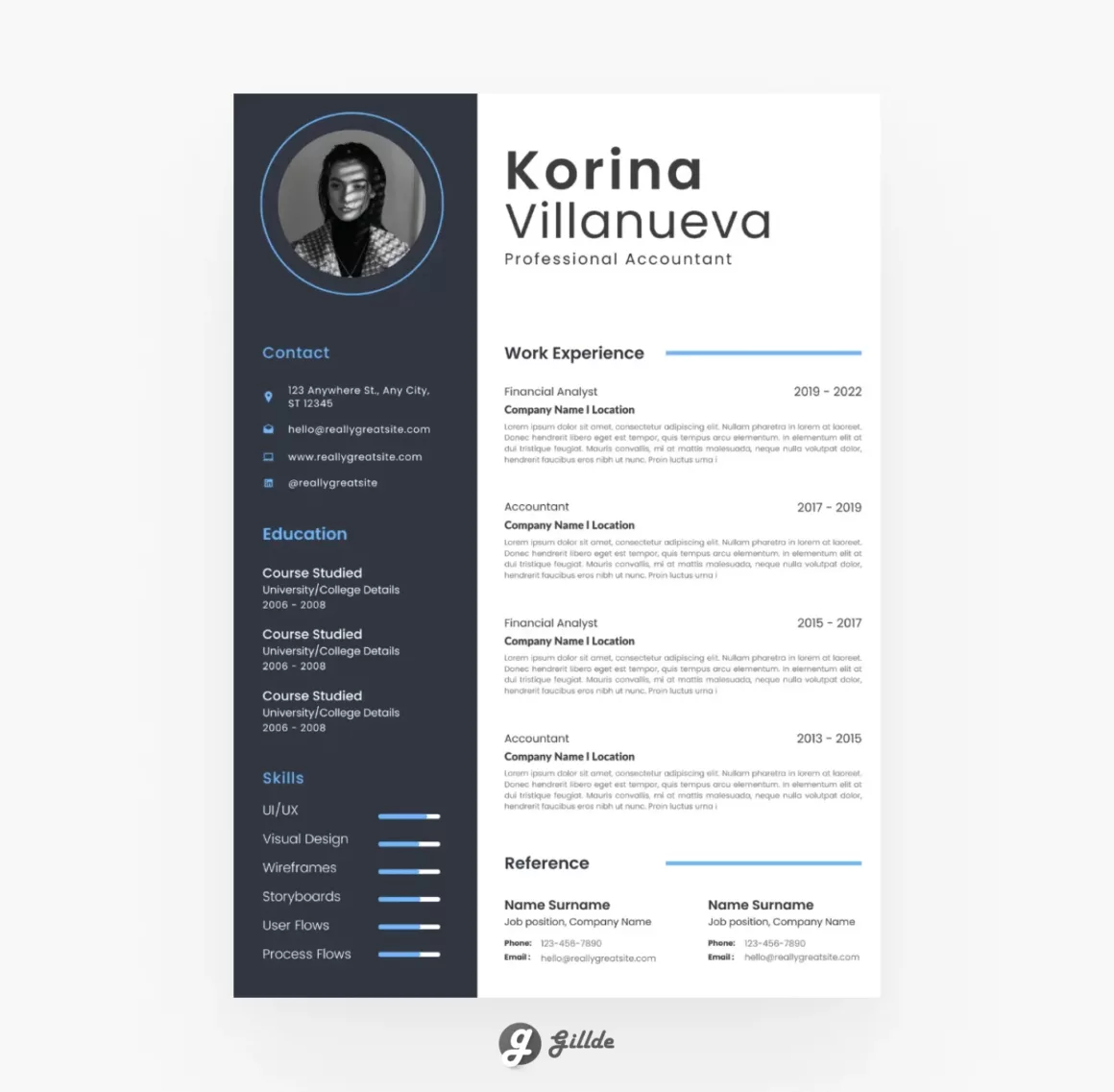 Canva Resume Template Gillde 1