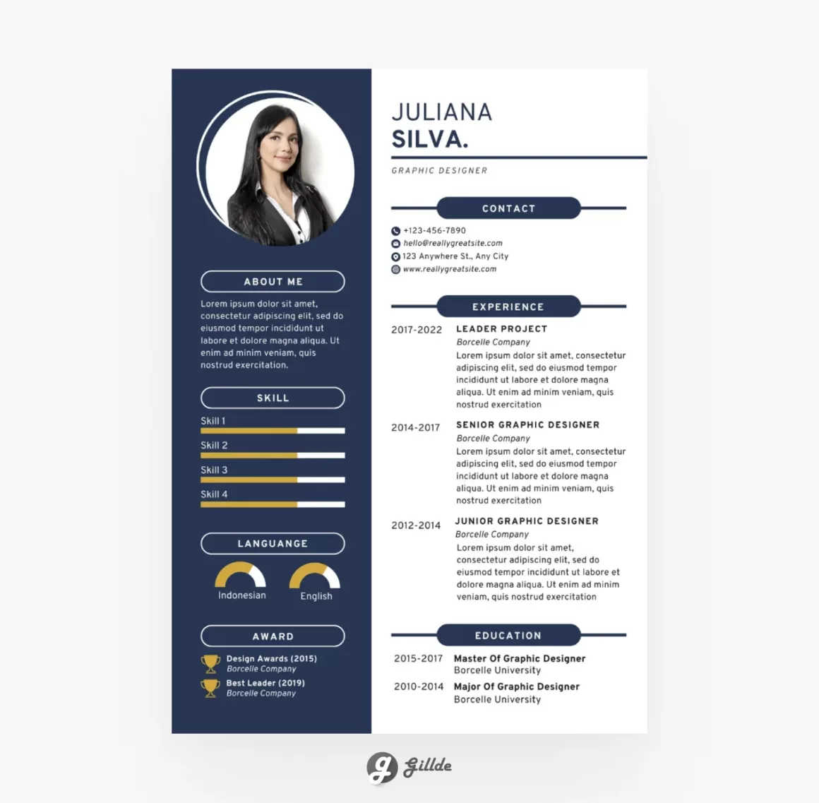 Canva Resume Template Gillde 11