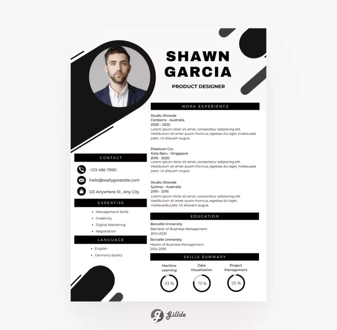 Canva Resume Template Gillde 14