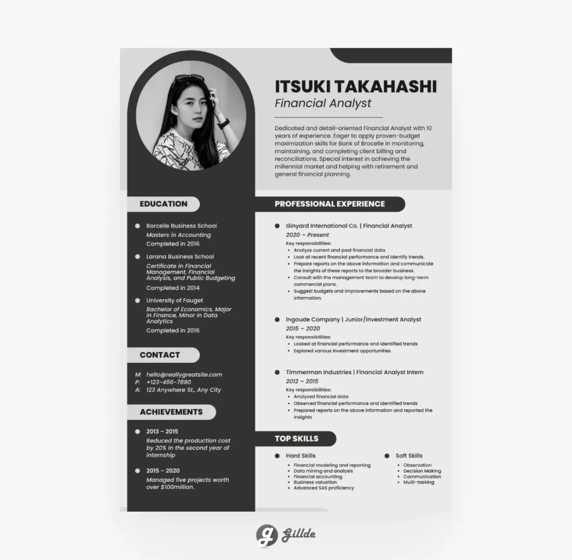 Canva Resume Template Gillde 4