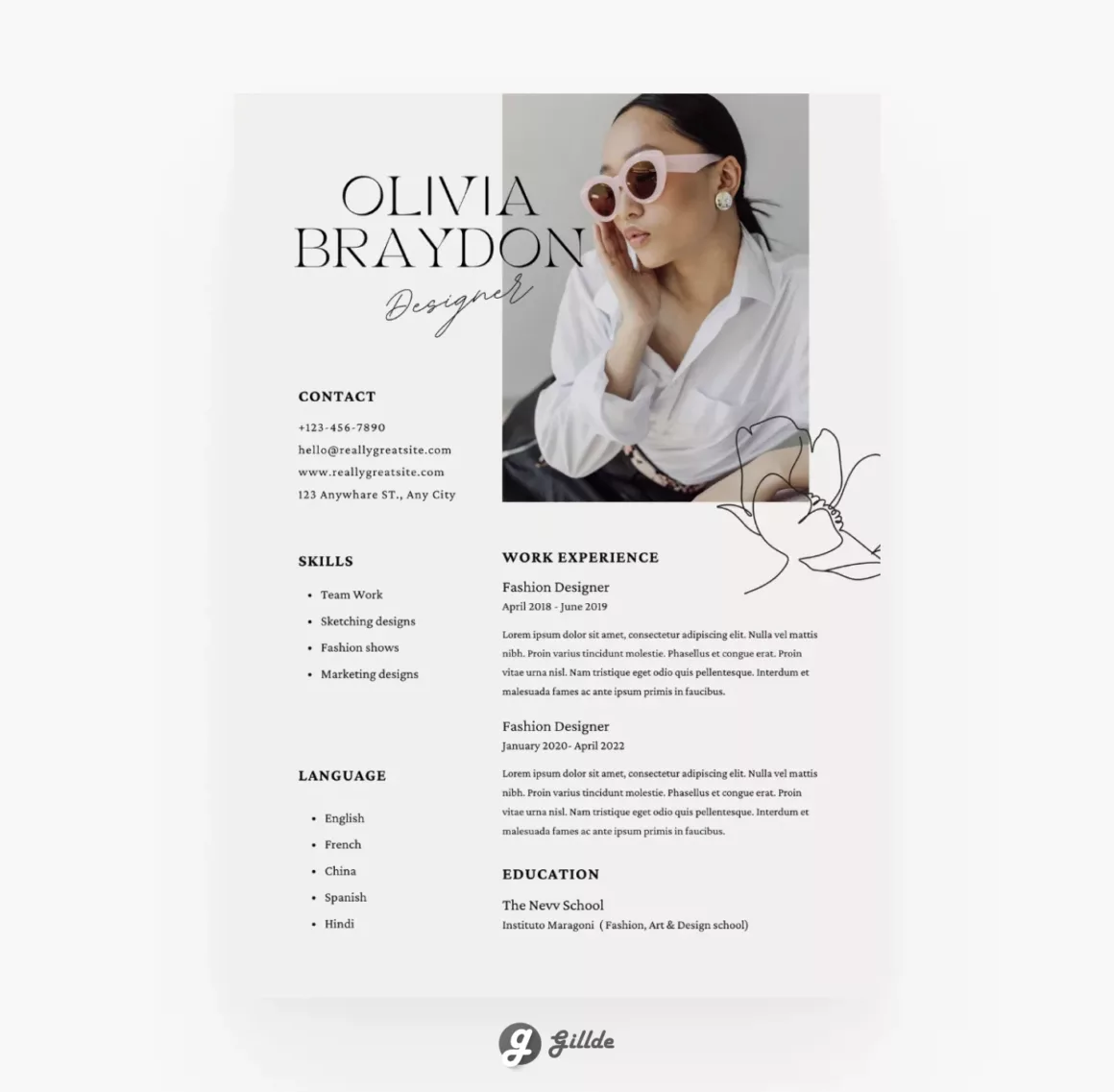 Canva Resume Template Gillde 9