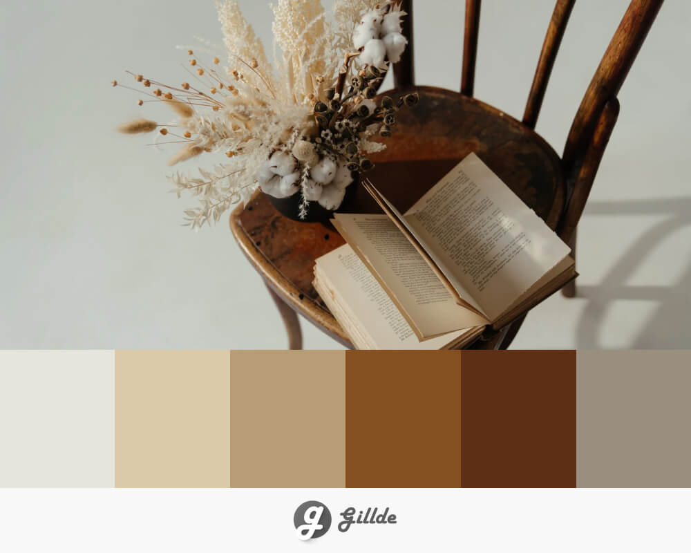 Cream and Brown Color Palette