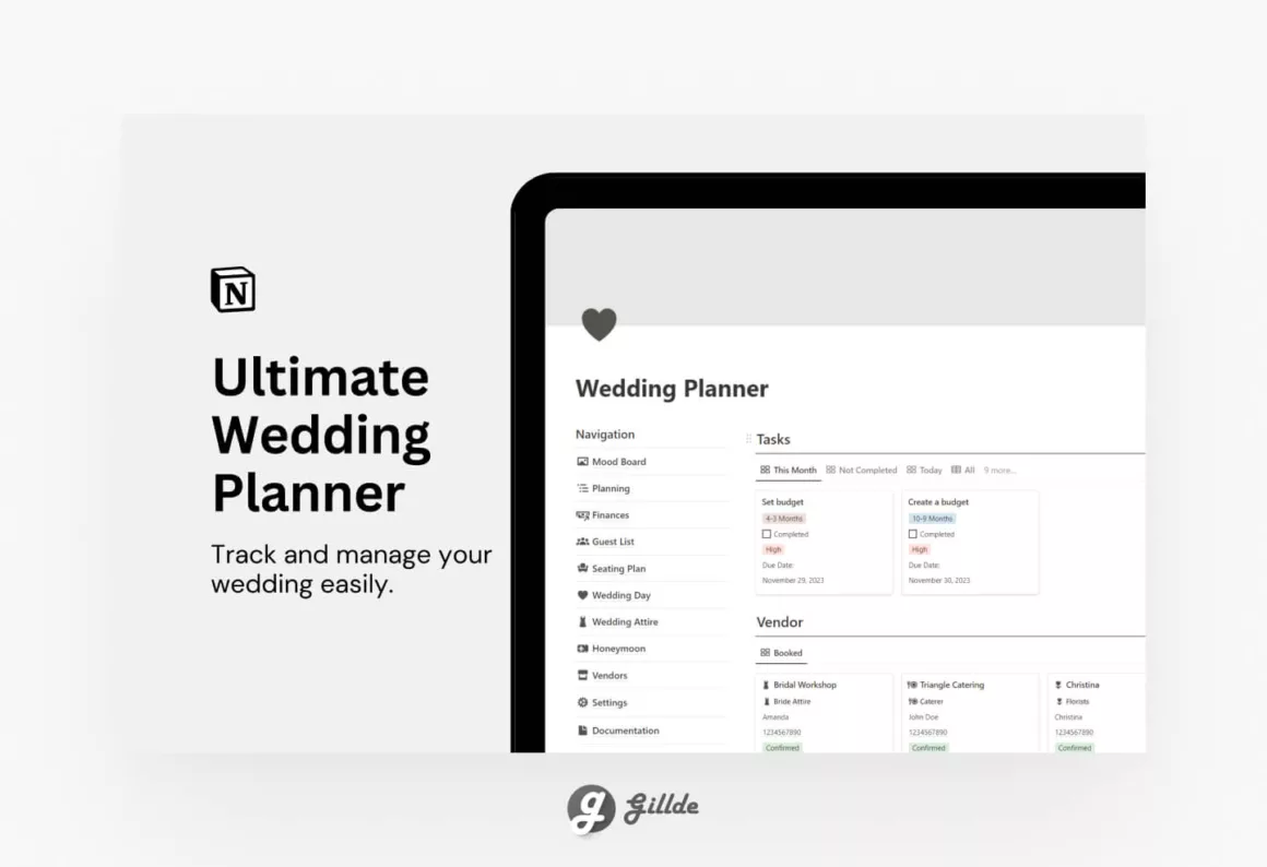 Free Wedding Planner