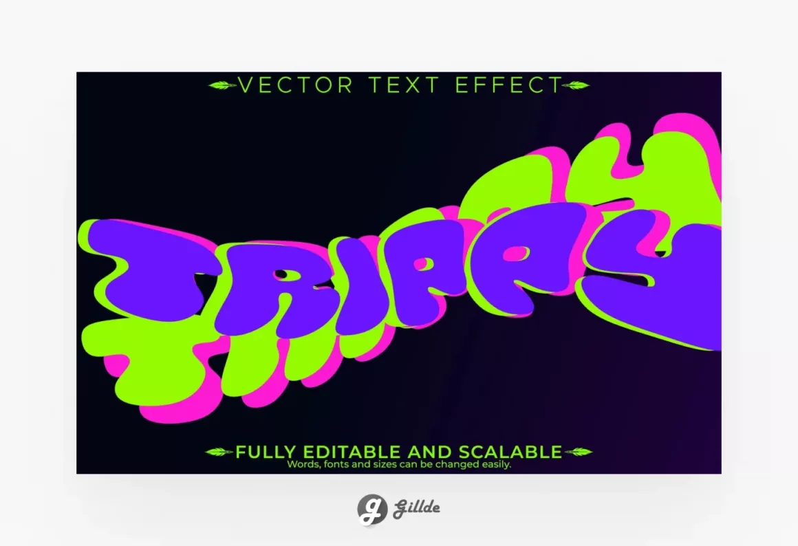 Free Trippy psychedelic text effect