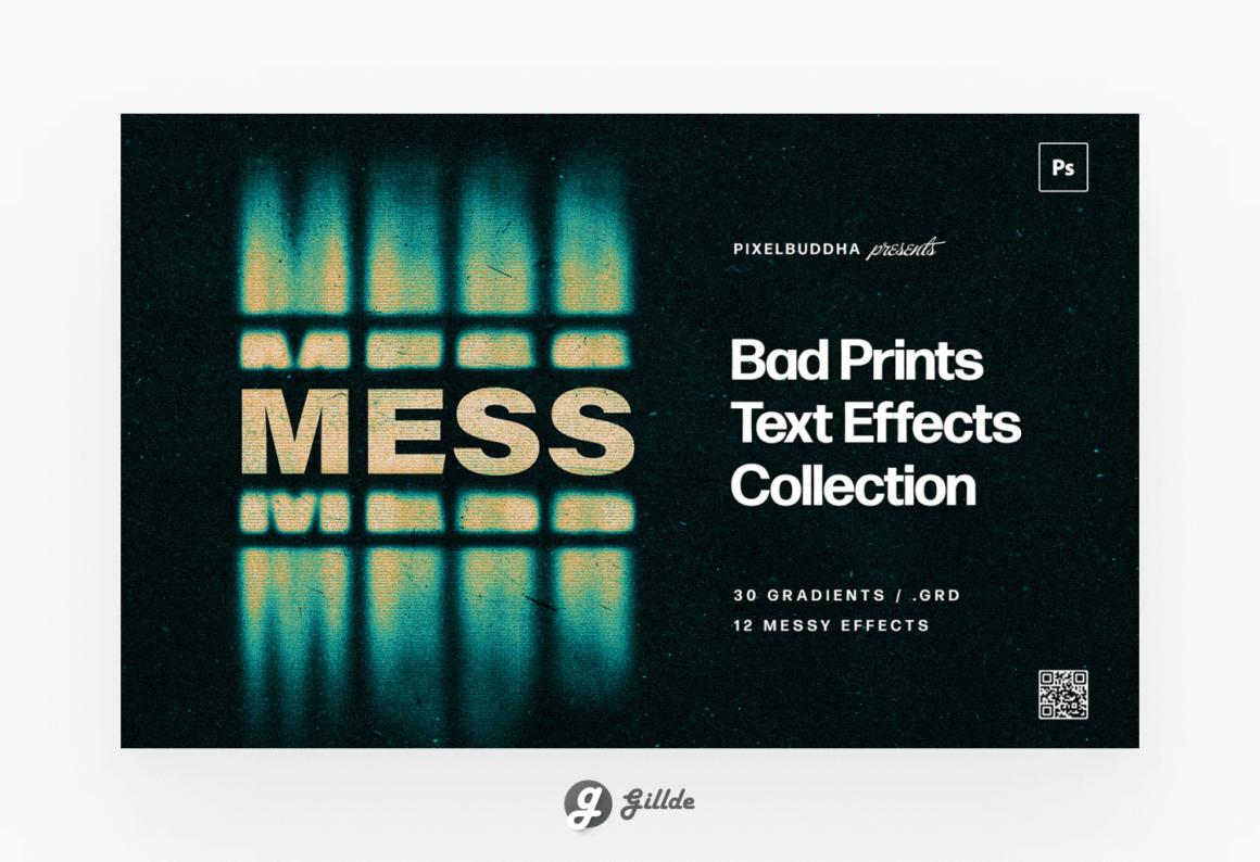 Printed Mess Text Effects