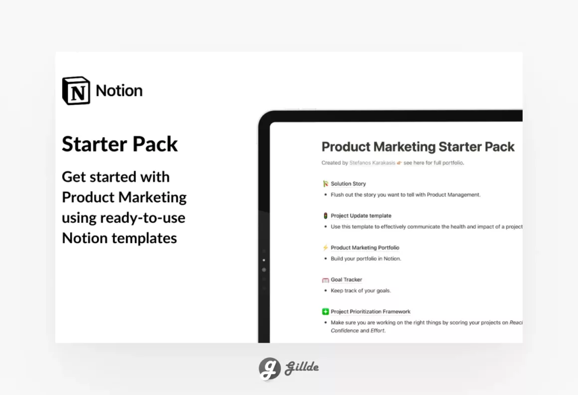 Free Notion Marketing Template