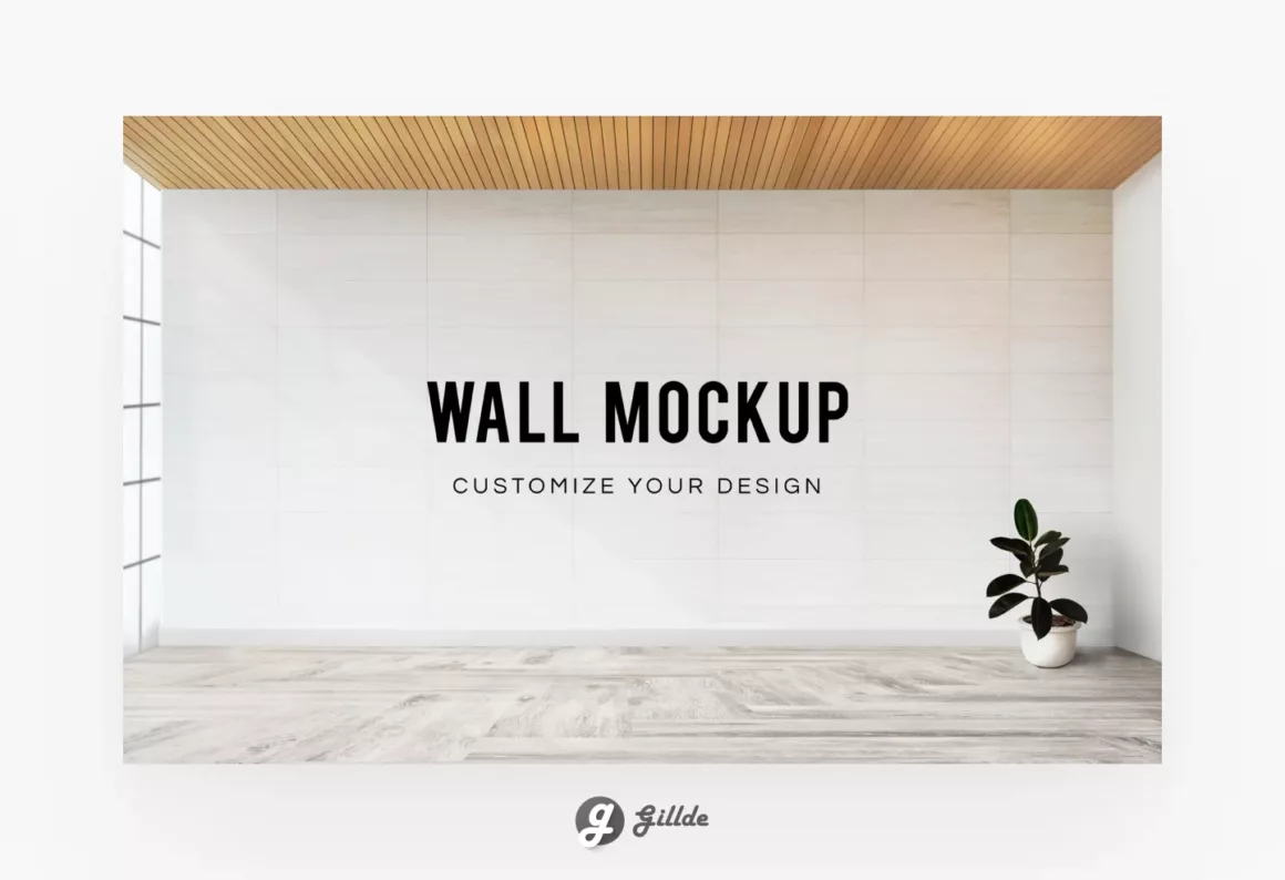 Free Wall Mockup Template