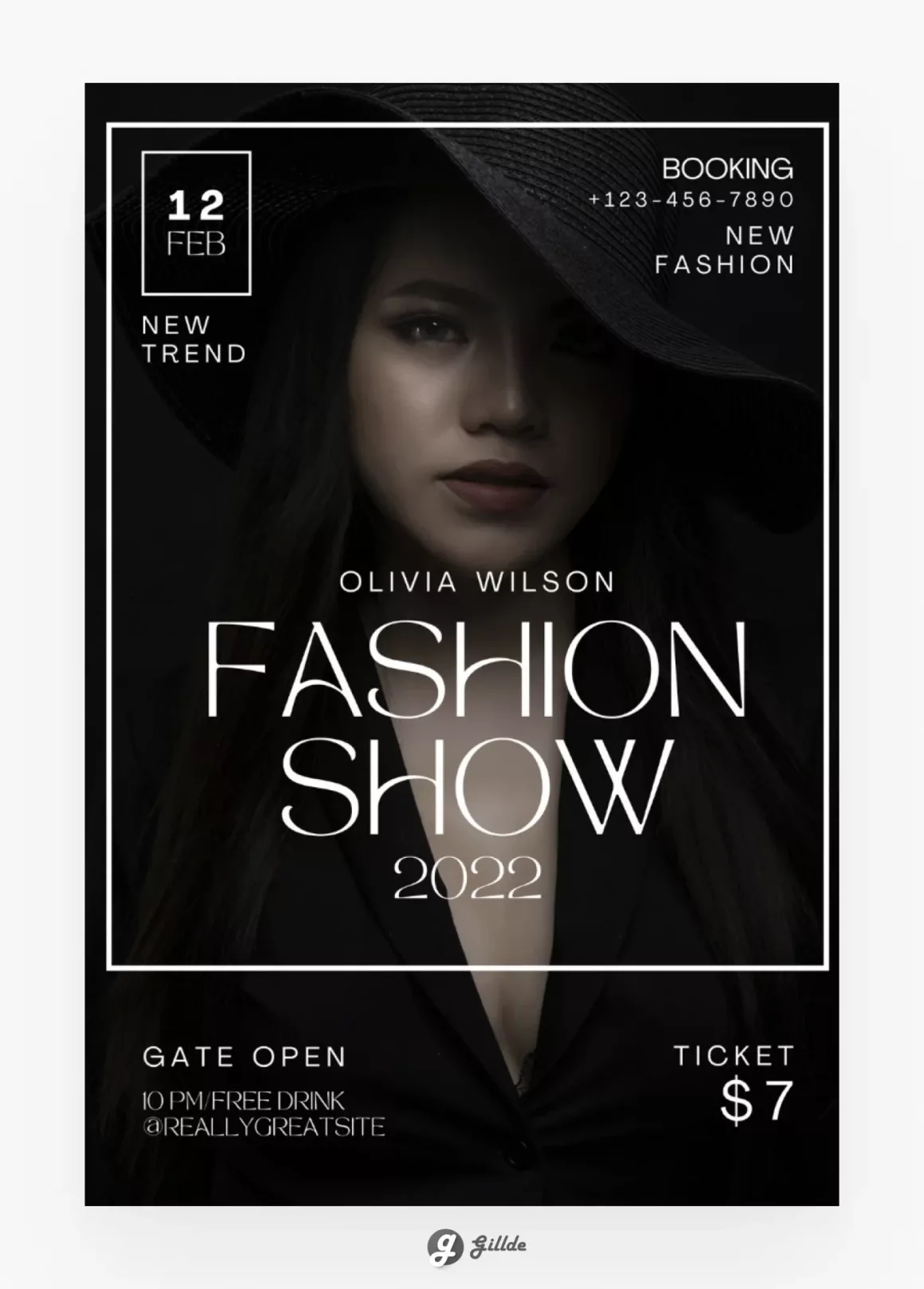 stylish Canva templates for fashion event invites