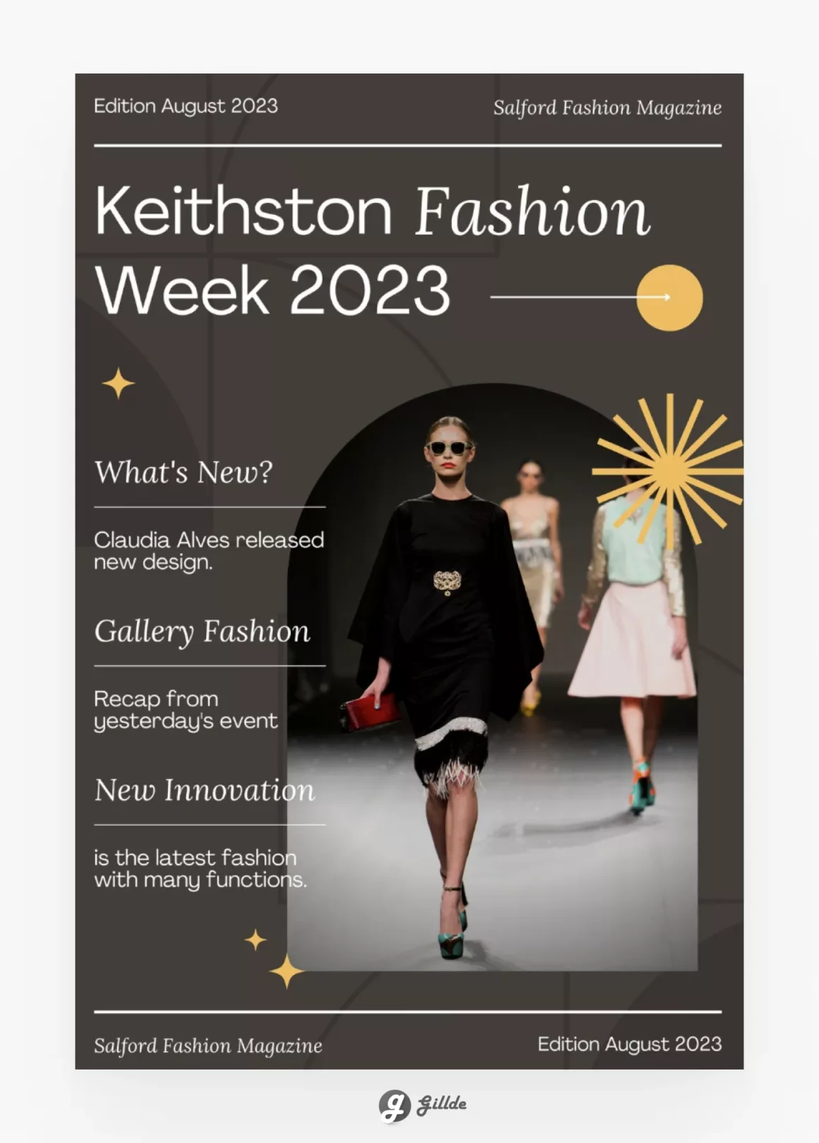 Grey Modern Event Fashion Week - Free