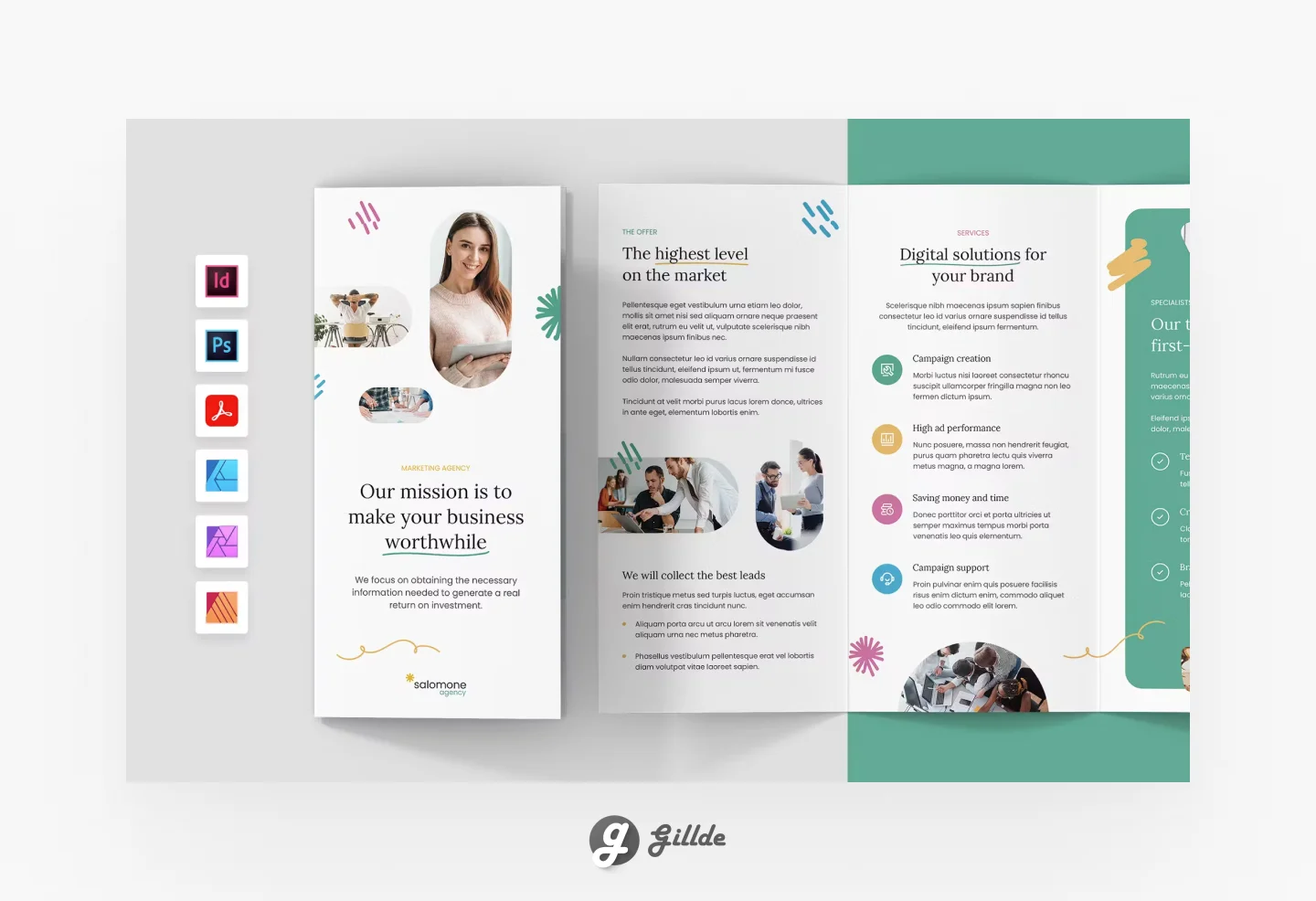 InDesign TriFold Template
