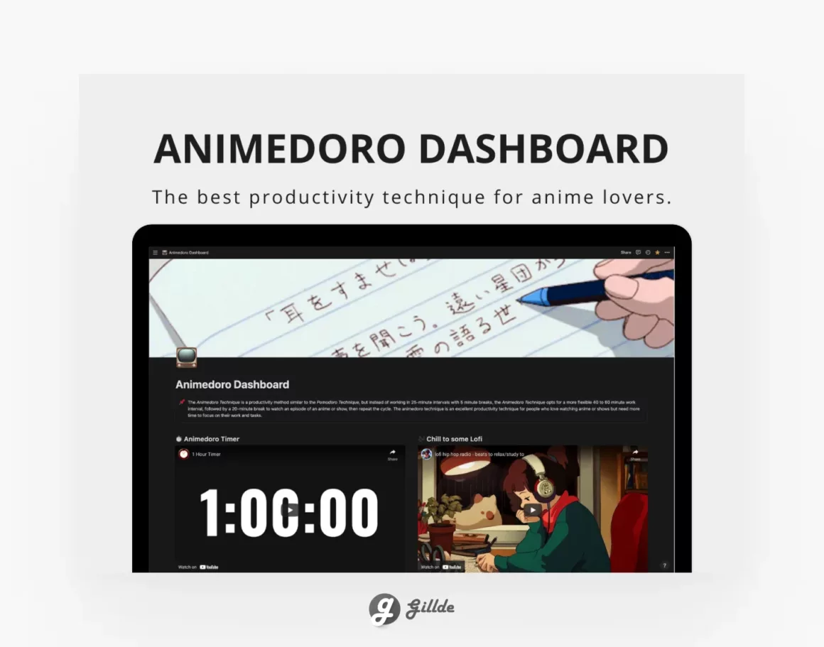 Notion Animedoro Dashboard