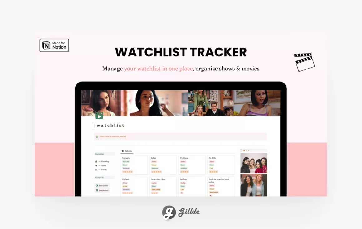 Watchlist Tracker ( Aesthetic )