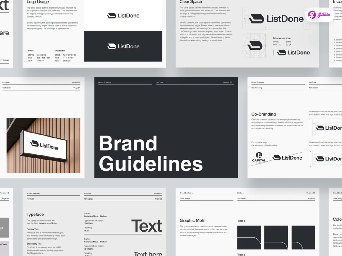 ListDone - Brand guideline By azharfani