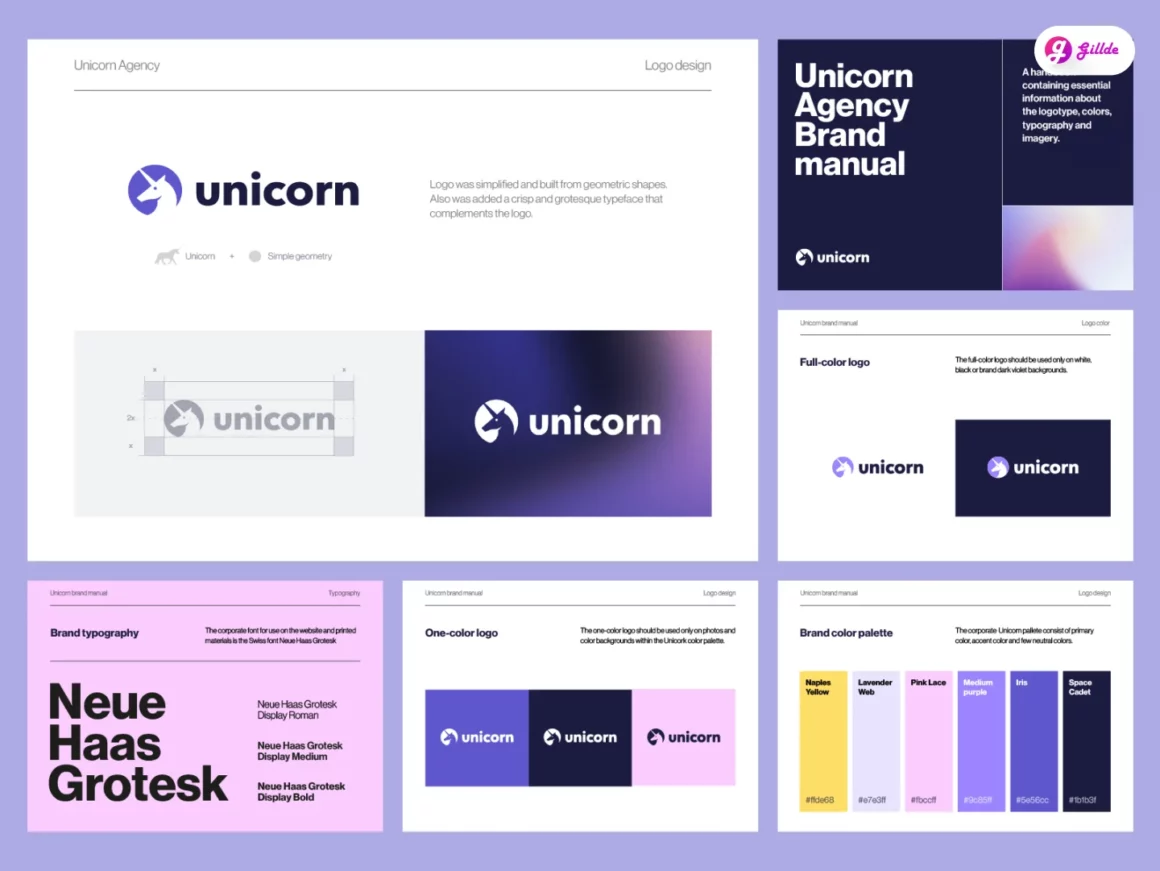 Unicorn Agency – Brand Identity By alex aleksandrov