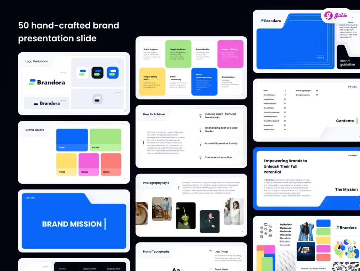 Cool Fresh Brand Identity and Guideline for your Inspiration Brandora