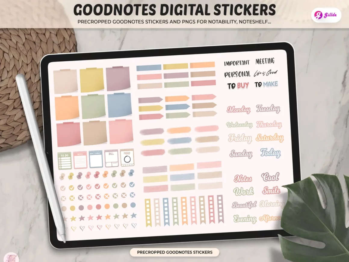 Aesthetic GoodNotes Digital Sticker