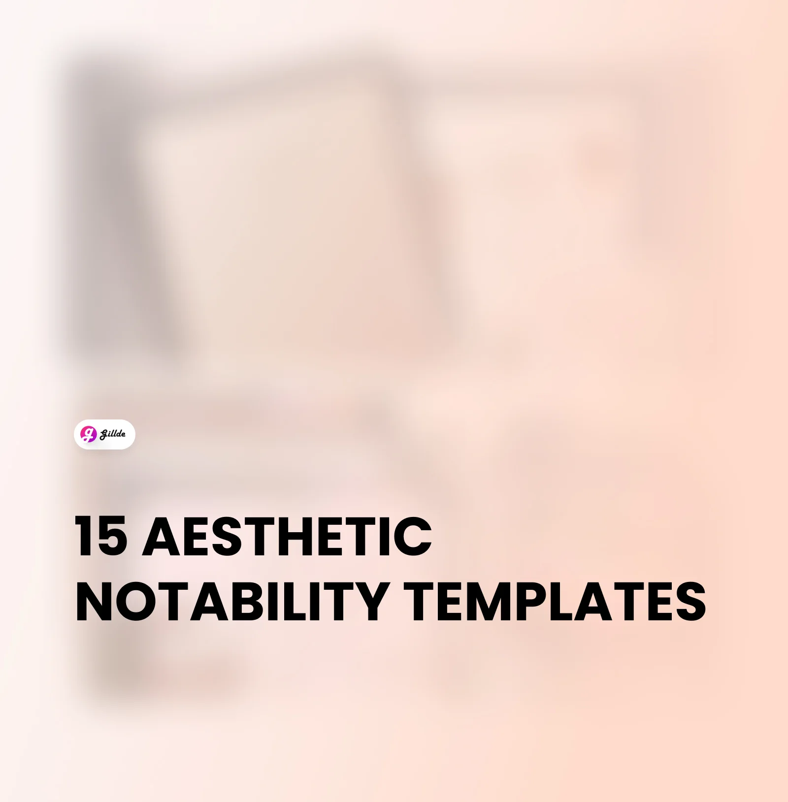 Aesthetic Notability Templates