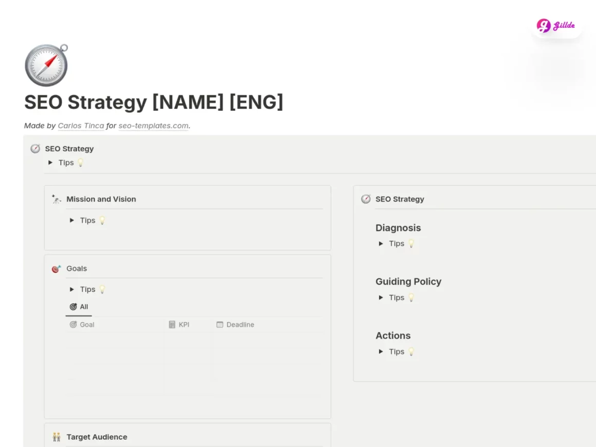 Notion SEO Template Gillde 10