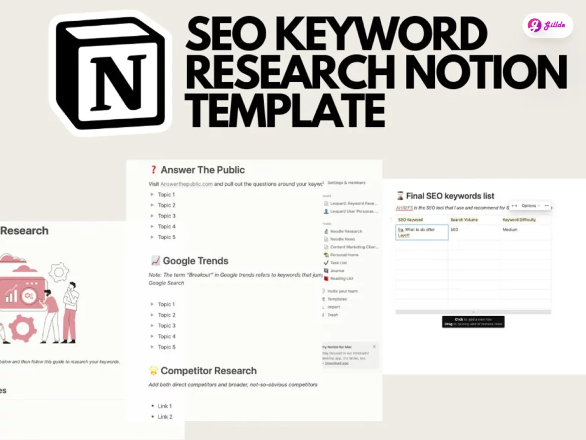 Notion SEO Template Gillde 5