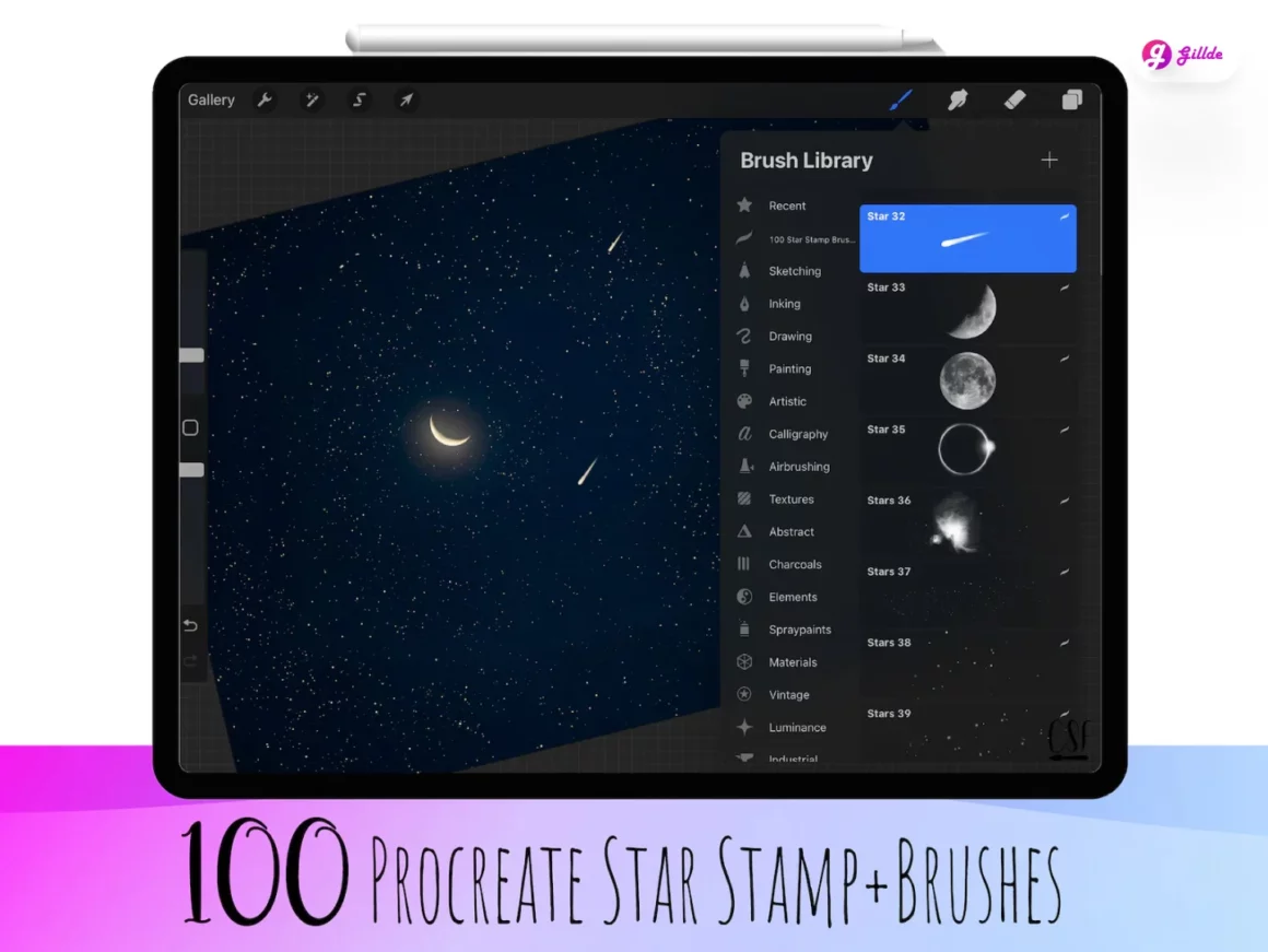 Star Brushes for Procreate