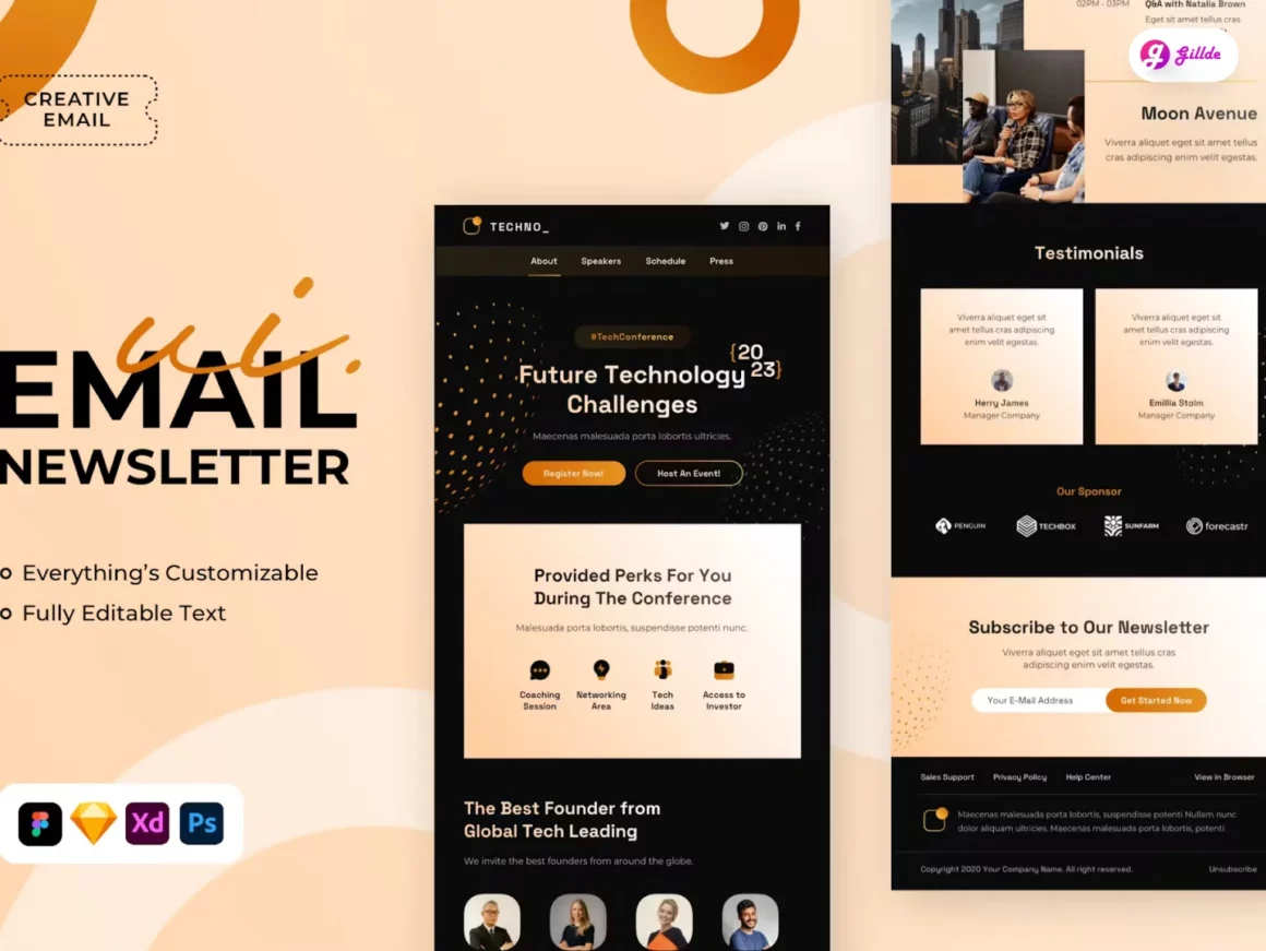 10+ Email Mockup Templates (Newsletters, Marketing)