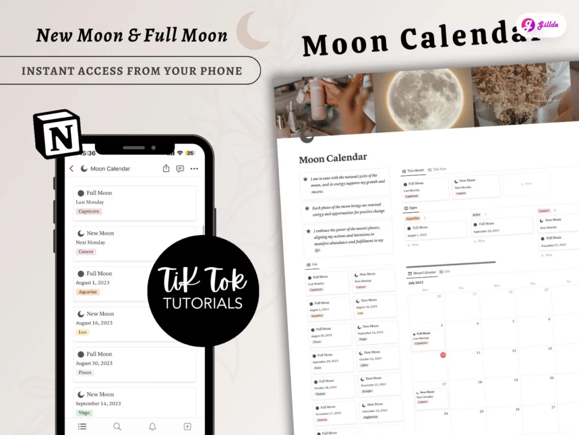 Notion Calendar Template