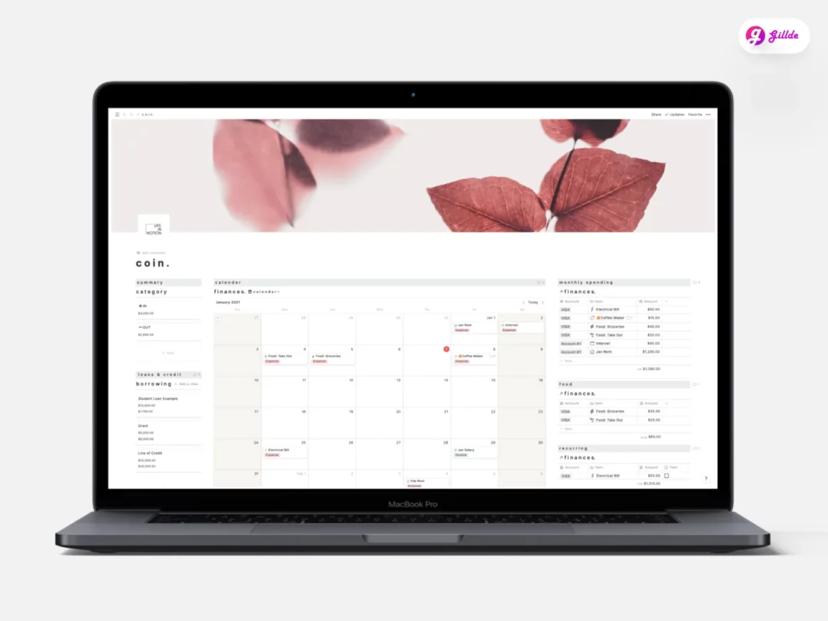 Notion Calendar Template