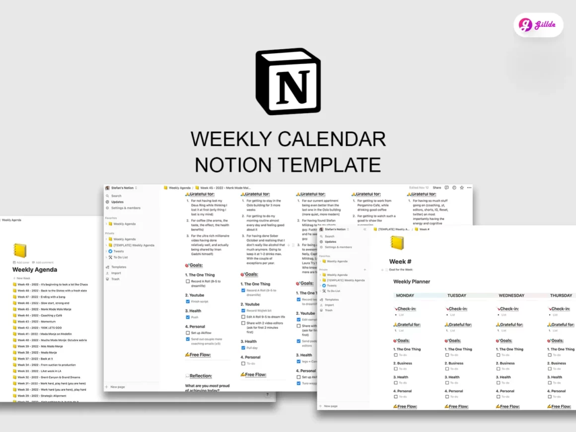 Notion Calendar Template