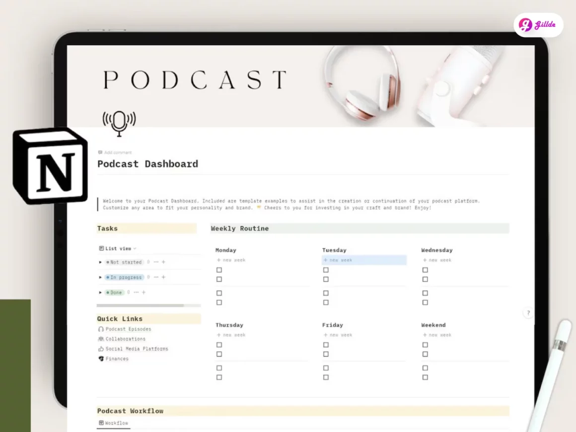 Notion Podcast Template