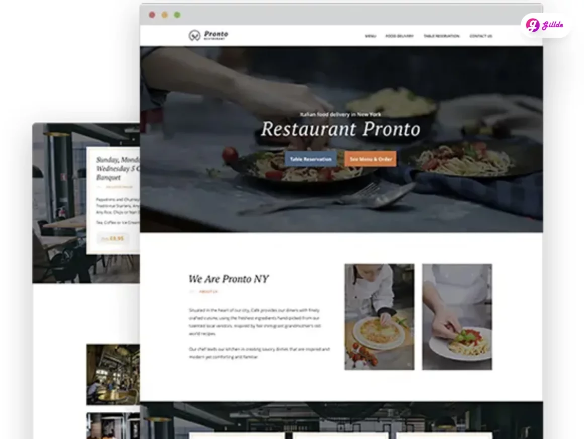 Free Restaurant WordPress Theme