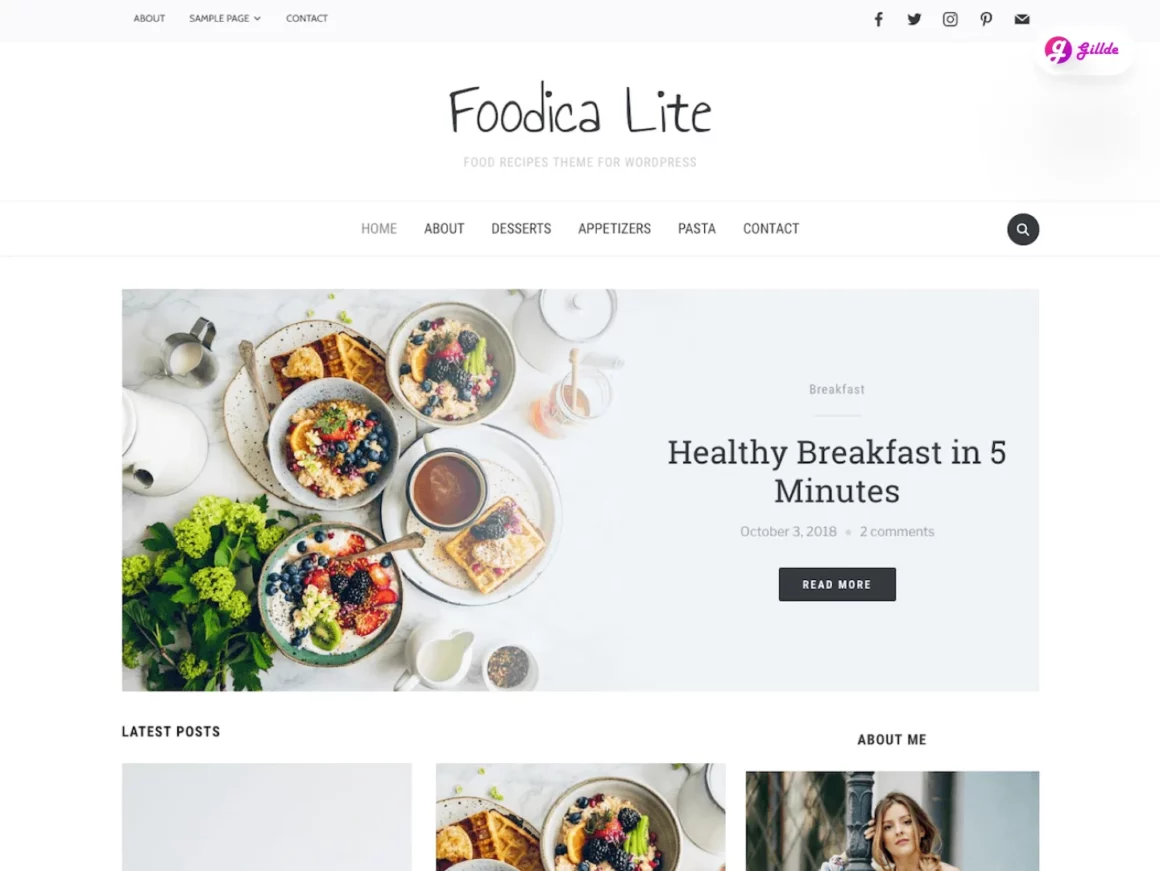 Free Restaurant WordPress Theme