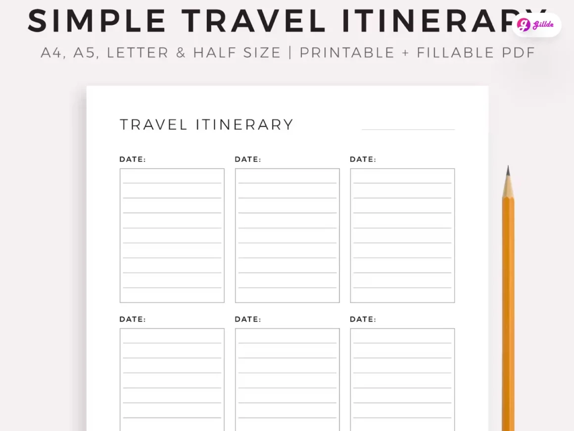 Printable Travel Planner