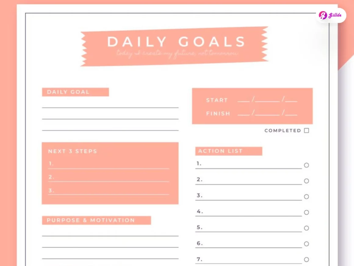 Printable Work Planner