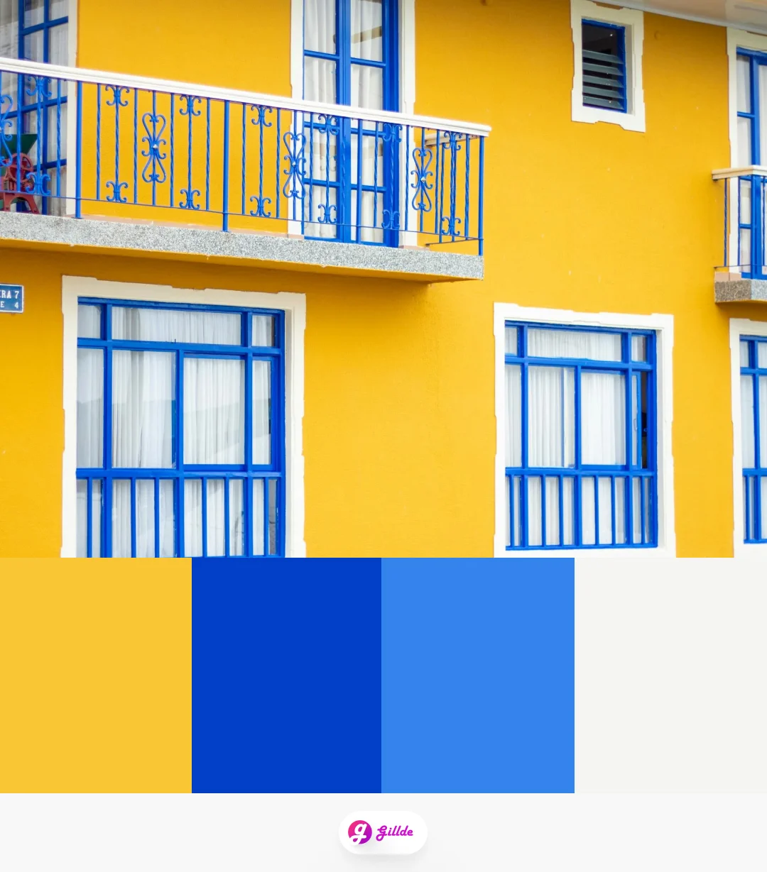 Yellow & Blue Color Palettes