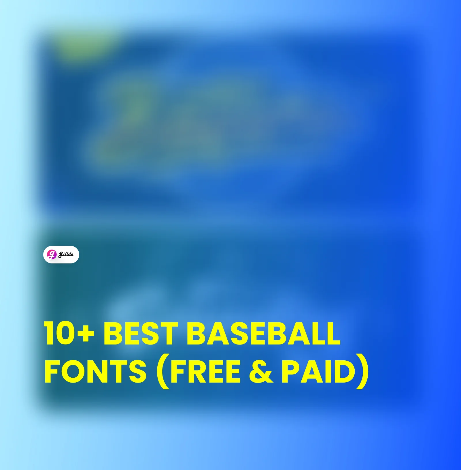 Free Baseball Font