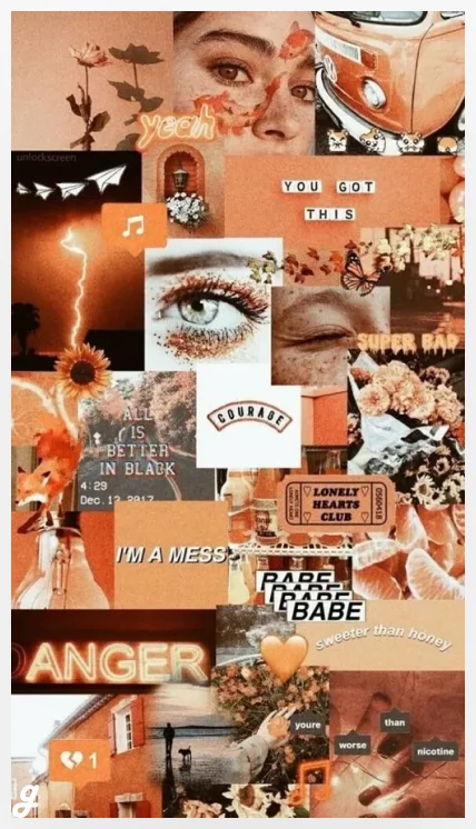 Girl Mood Aesthetic Collage Wallpaper