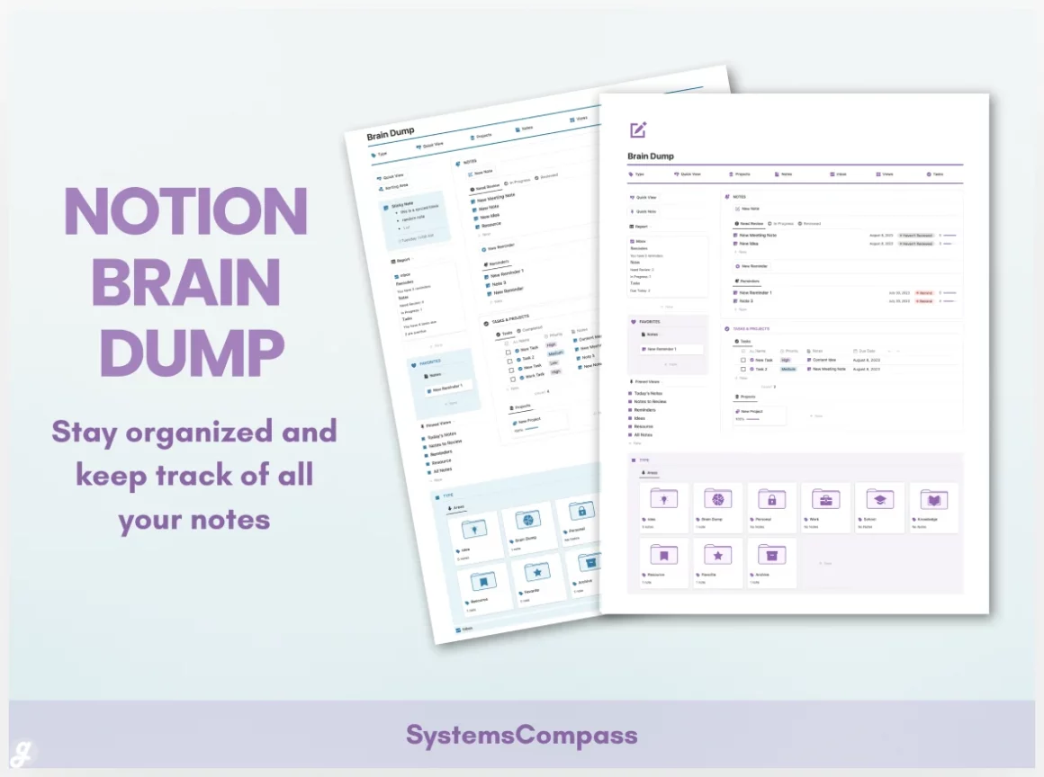 Notion Brain Dump Template