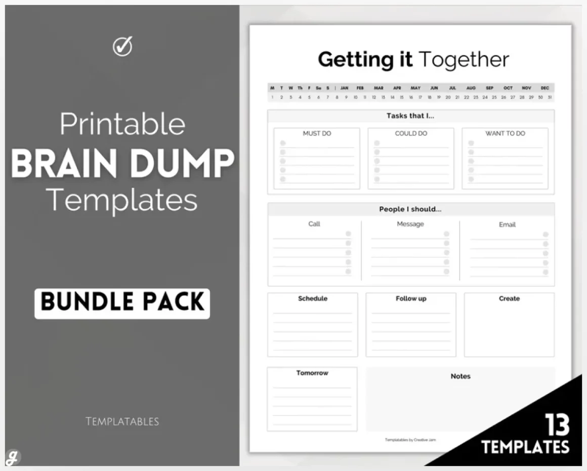 ADHD Brain Dump Bundle