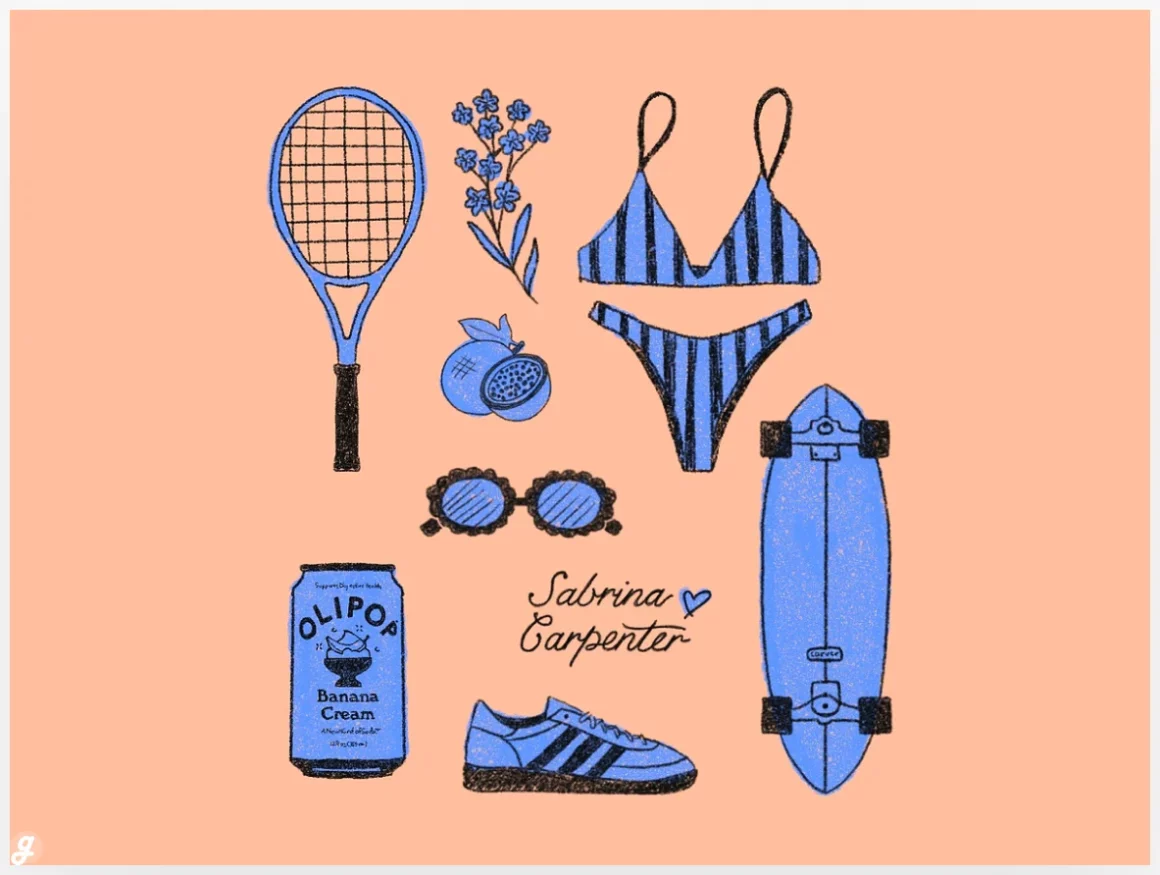 Summer Aesthetic Illustrations by Debbie Trout