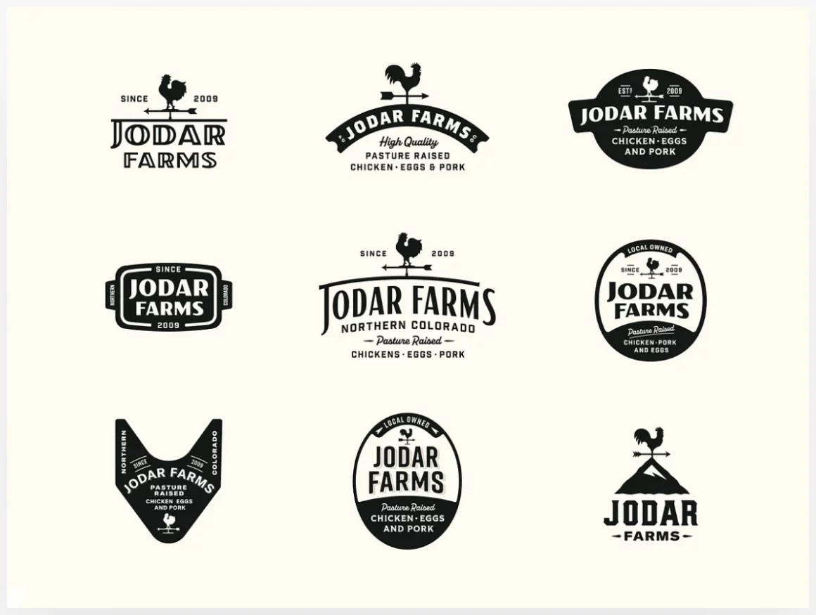 Jodar Farms Logo Design by Kevin Kroneberger