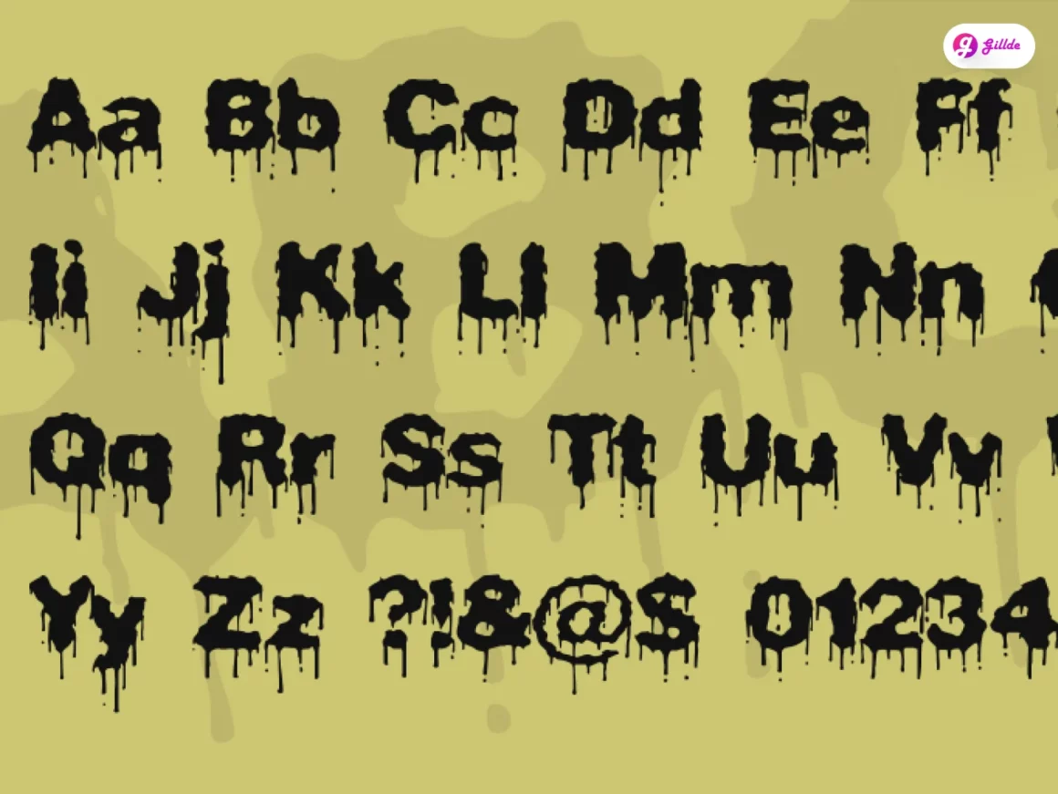 Free Dripping Font