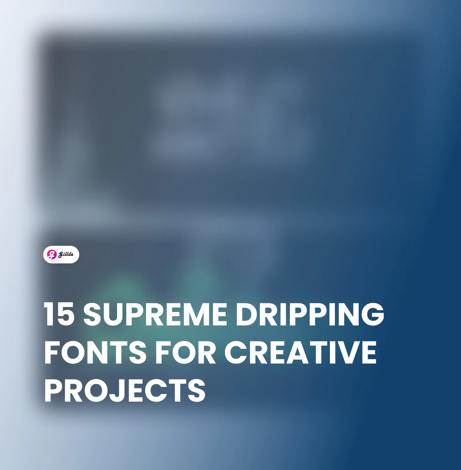 Dripping Font