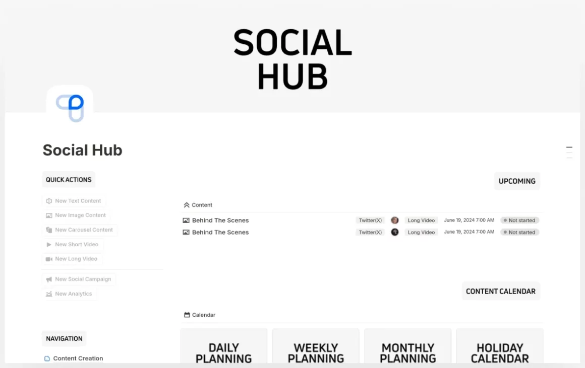 Social Hub - Social Media Planner & Manager