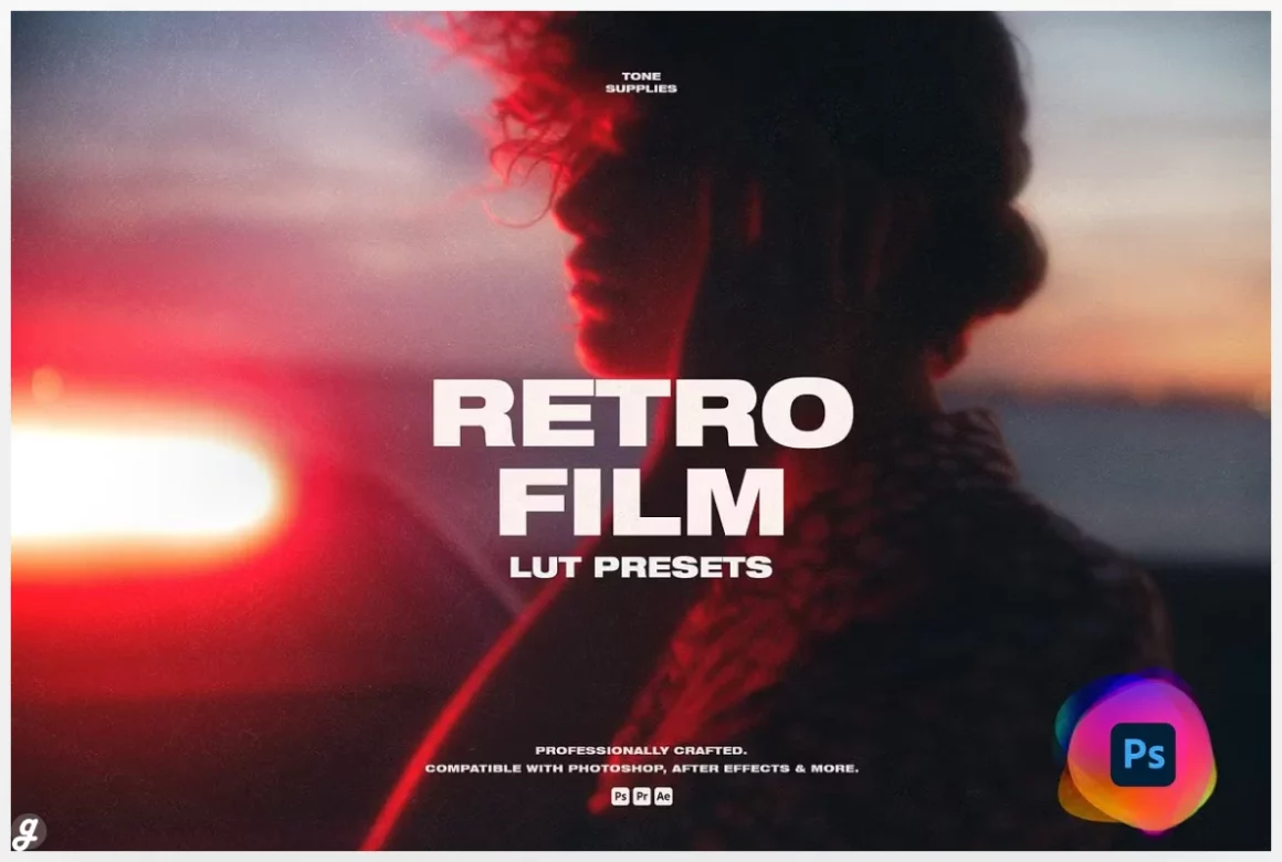 Retro Film LUT Presets Photoshop