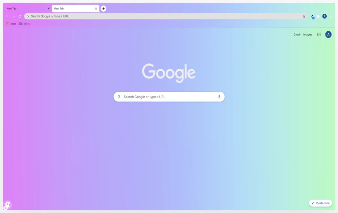 Gradient Love Aesthetic Google Chrome Themes